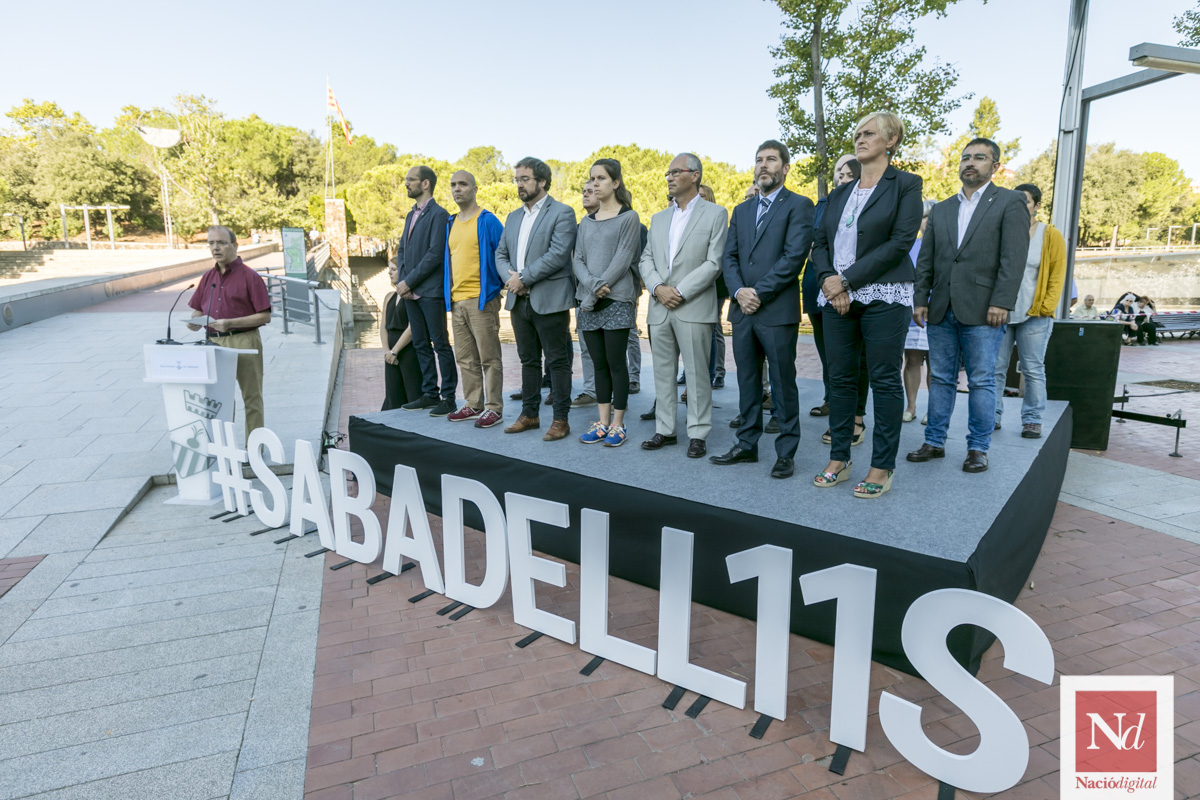 Acte institucional de la Diada 2017 a Sabadell 